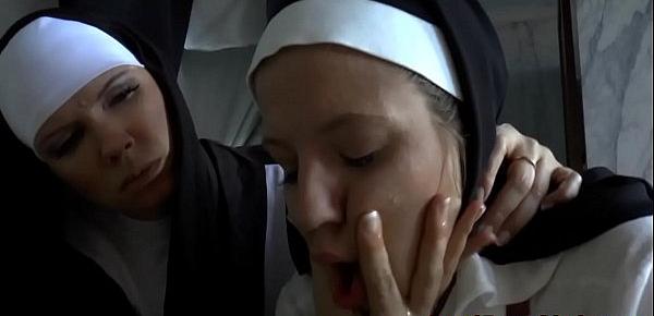  Domina nun dildo asshole